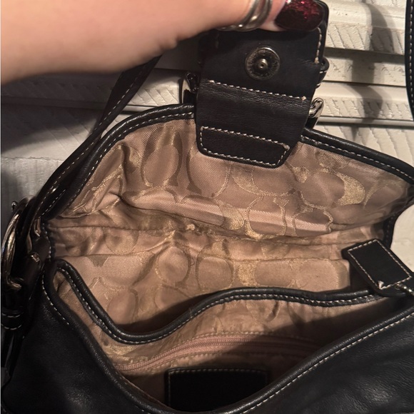 SOLD Coach Mini SoHo - black leather, EUC - Picture 7 of 8